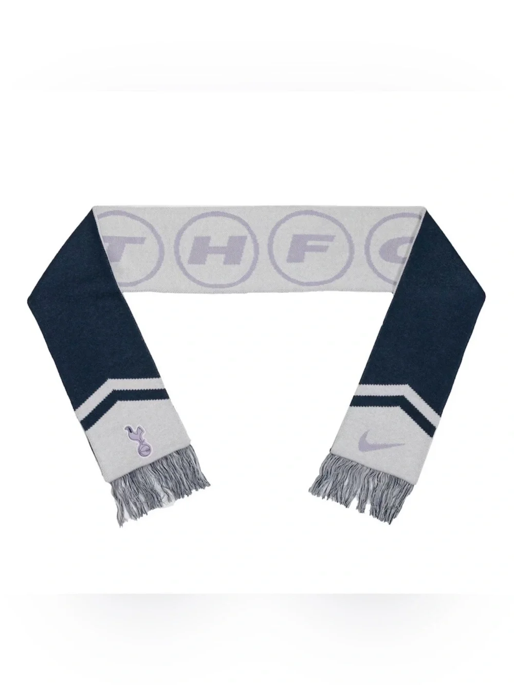 NWT Tottenham Hotspur Nike Local Verbiage College Navy Blue White Scarf